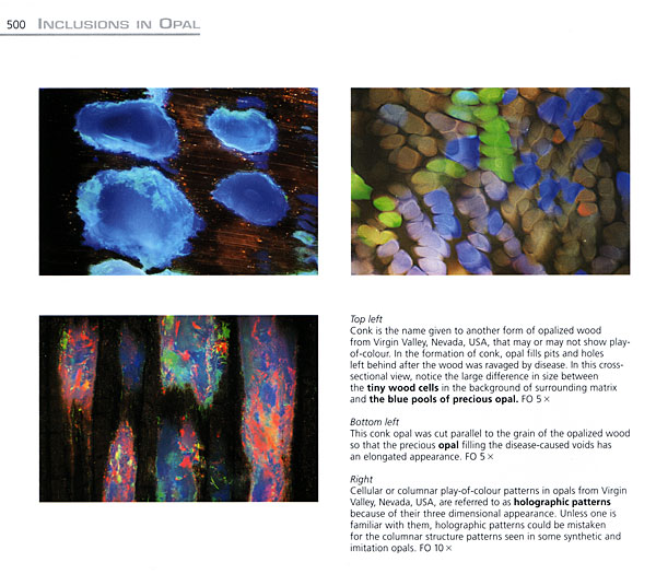 The beauty of opal is amply illustrated in the new volume. Page 500.