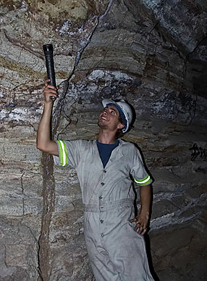 Robert Grafen-Greaney in the tanzanite mines