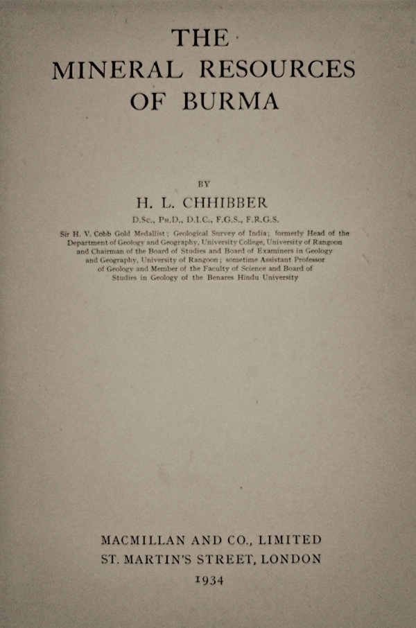 Chhibber title page