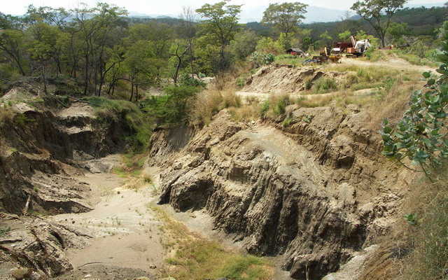 The abandoned Gongoni moonstone mine, near Kilosa, outside of Morogoro