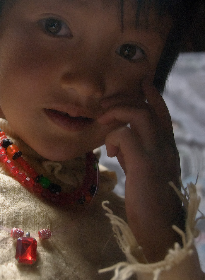 Kyrgyz girl with her jewelry